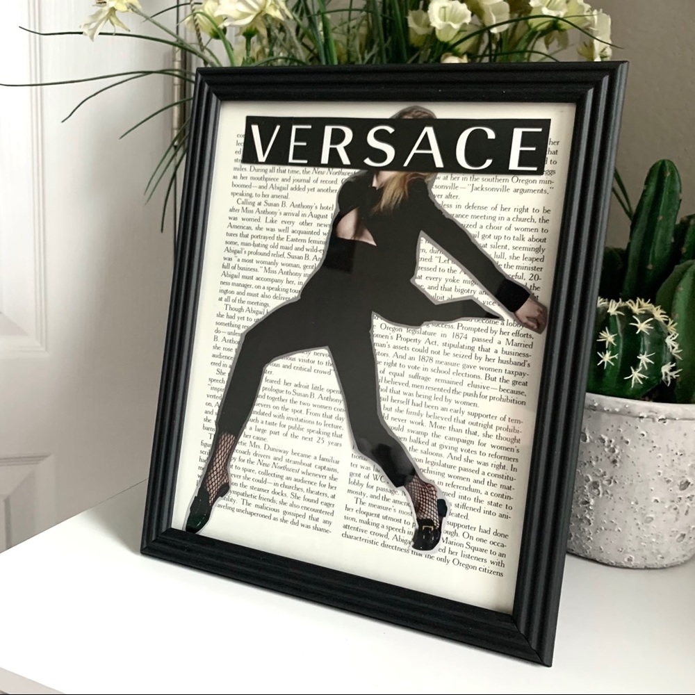 Versace Editorial Wall Art Dynamic Fashion Pose Collage Decor